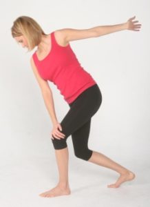 Lunge with Rotation for strengthening Glutes