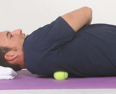 Tennis Ball Upper Back Corrective Exercise for Neck and Shoulder Pain